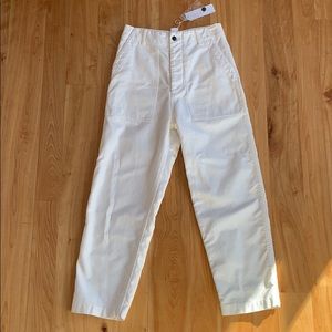 Caron Callahan Howell pant, white cotton twill.